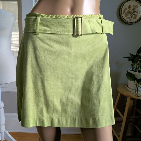 NWT Vintage 1990s David Paul Mini Skort Green Skirt Tennis Golf Size 6 - Picture 1 of 9
